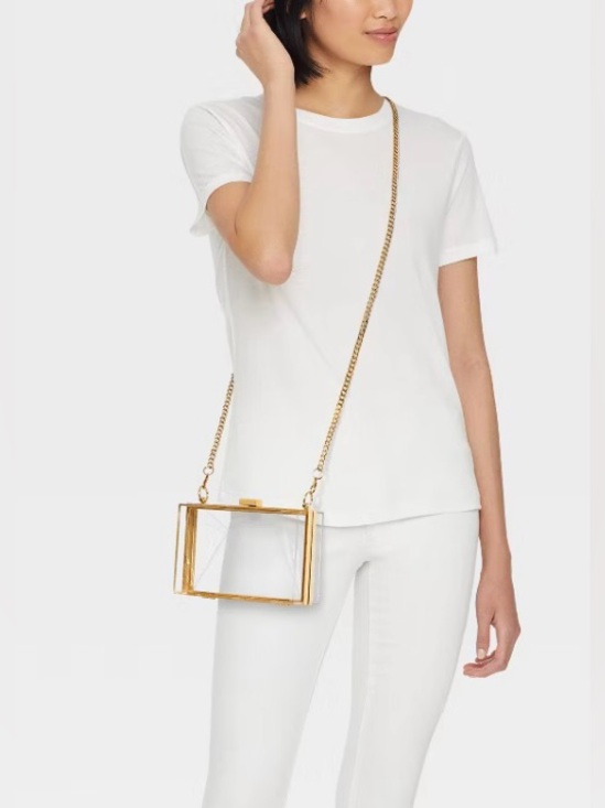 a new day Handbags - NWT Clear Minaudière crossbody bag/ clutch